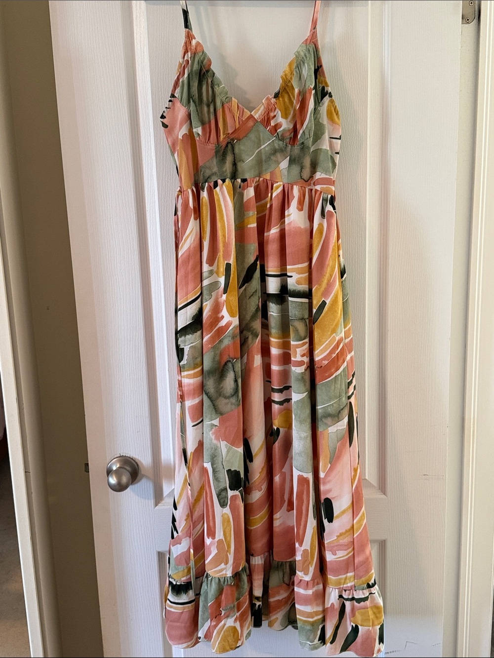 Flowy Abstract Print Dress